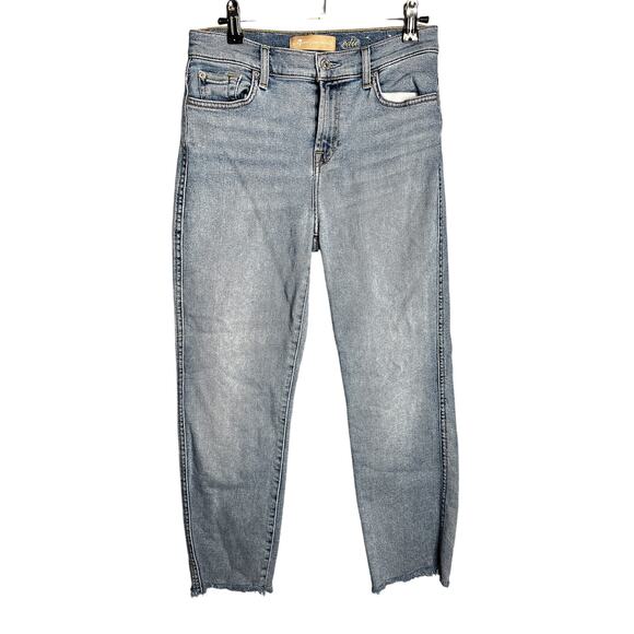7 for all Mankind Edie Jeans High Rise Straight Ankle Size 26 7FAMK - Picture 2 of 9